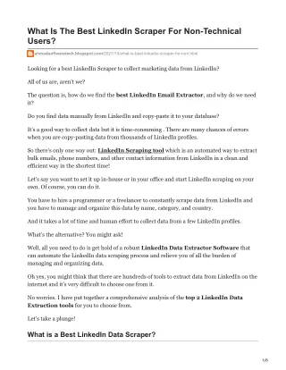what is the best linkedin scraper