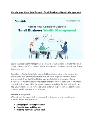 here is your complete guide to small business