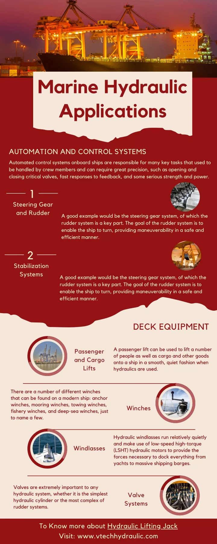 marine hydraulic applications