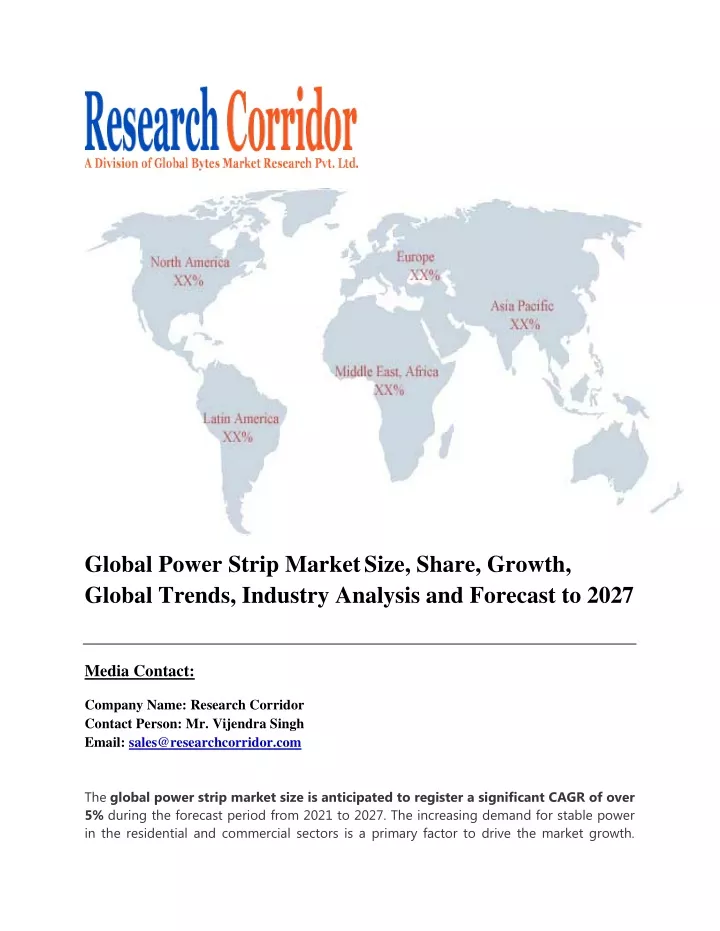global power strip market size share growth