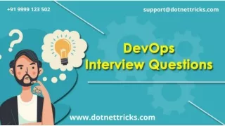 DevOps interview Questions answer