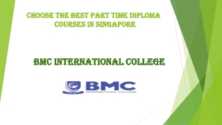 choose the best part time diploma courses in singapore