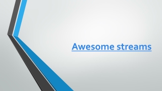 awesome streams