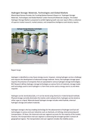 hydrogen storage materials technologies