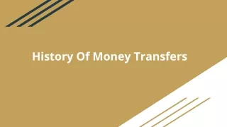 History Of Money Transfers
