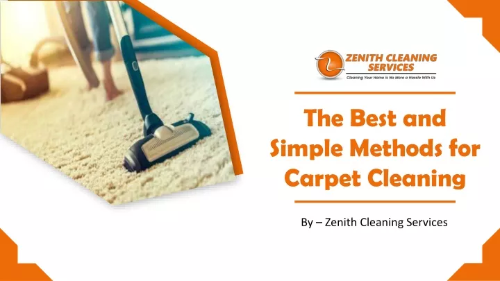 the best and simple methods for carpet cleaning