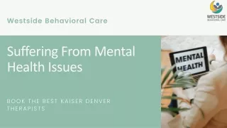 The Best Kaiser Denver therapists | Westside Behavioral Care