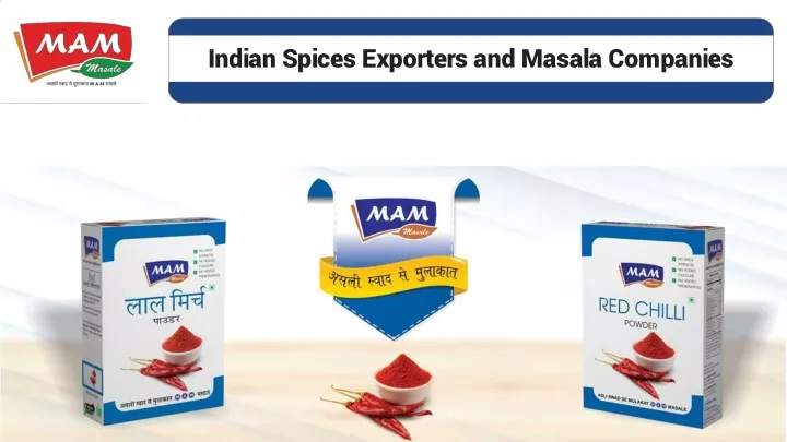 indian spices exporters and masala companies