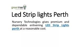 Led Strip lights Perth
