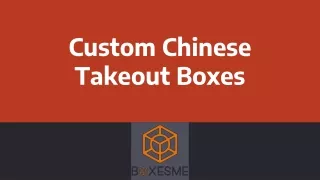 chinses take out boxes ppt