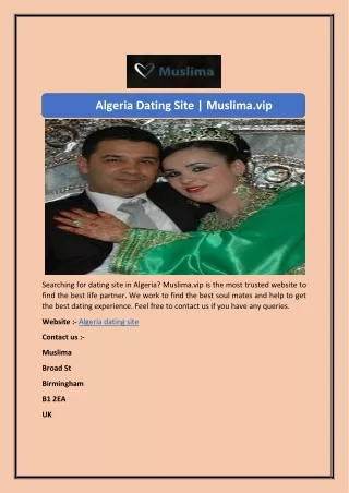 Algeria Dating Site | Muslima.vip