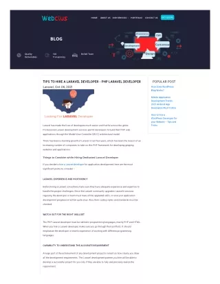 Tips to Hire a Laravel Developer - PHP Laravel Developer