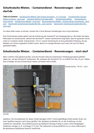 Schuttrutsche Aus Blech - Stort-slurf - Baumaterialien Günstig