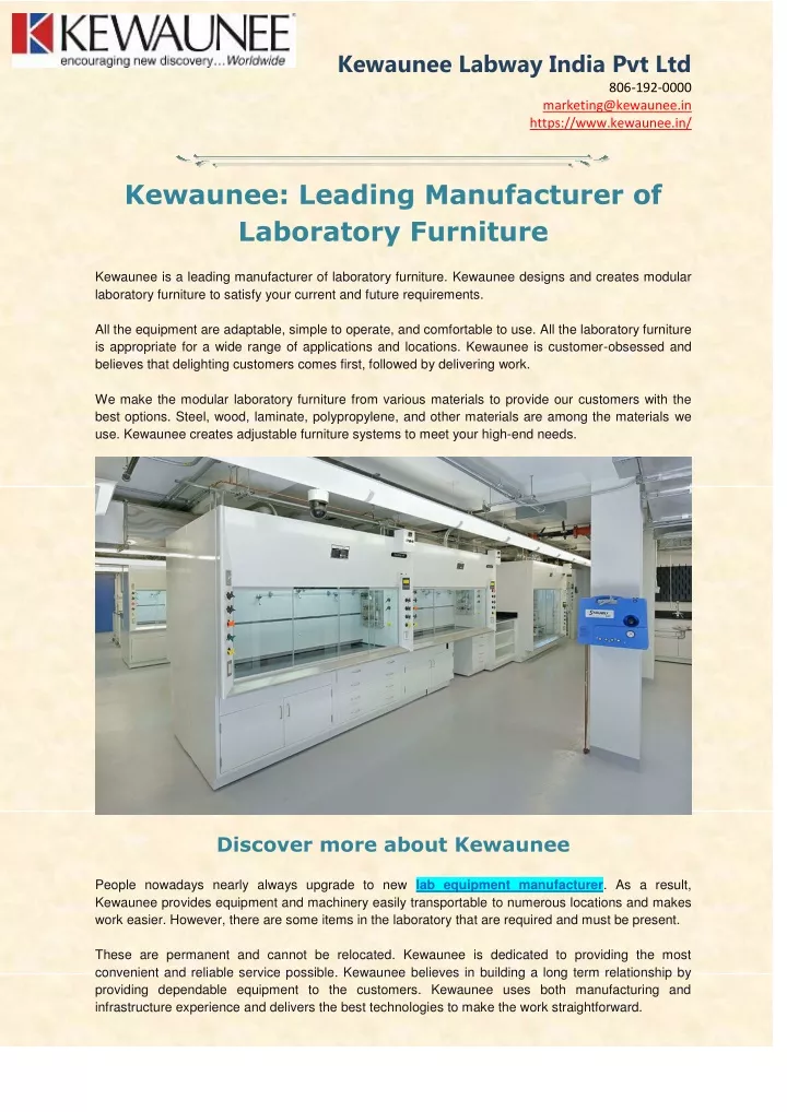 kewaunee labway india pvt ltd