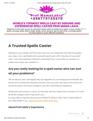Psychic readings spell and divination advice - Spellsdoc