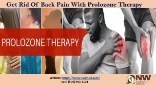 Back Pain Treatment with Prolozone Therapy In Kennewick