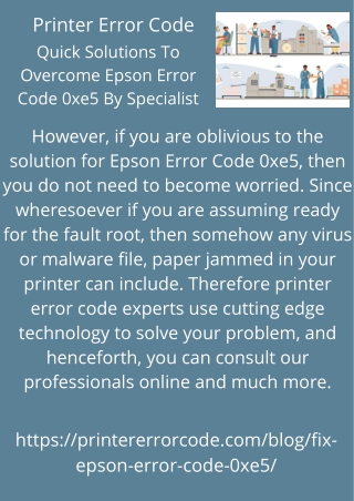 printer error code