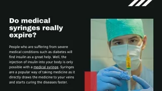 do medical syringes really expire