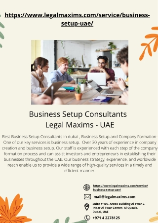 Business Setup Consultants | legalmaxims - UAE