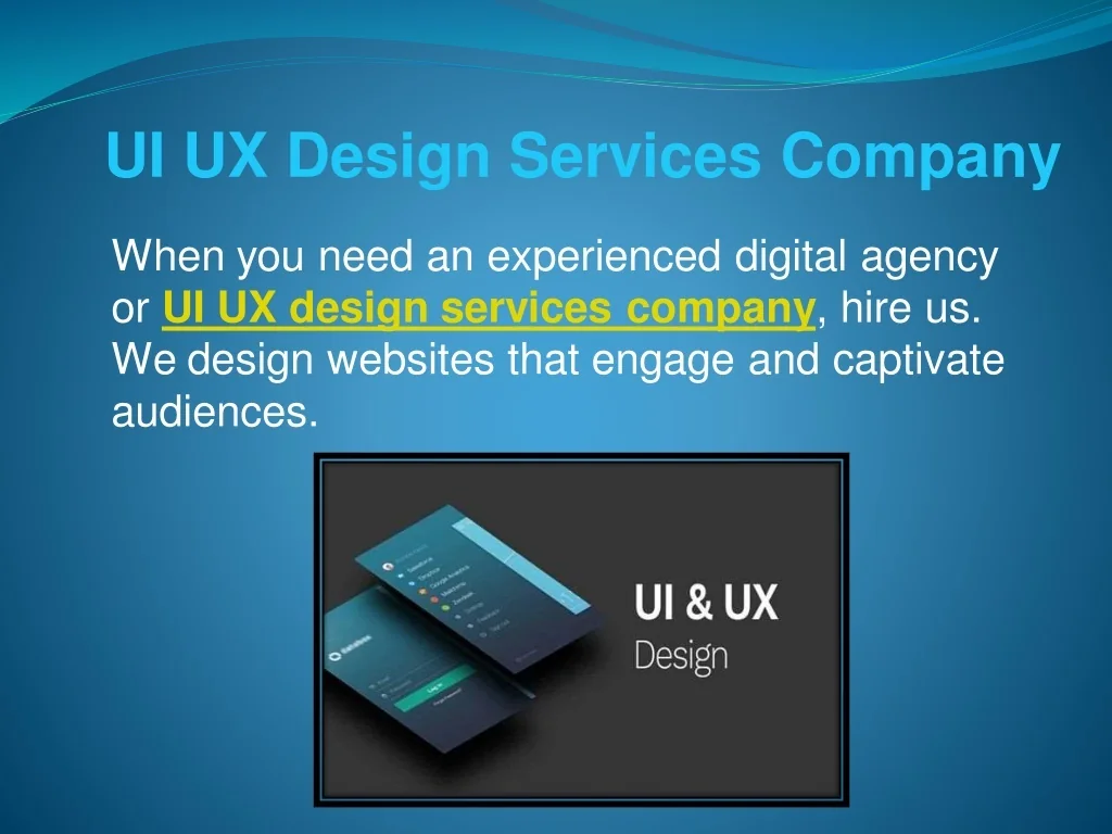 PPT - UI UX Design Services Company PowerPoint Presentation, free ...