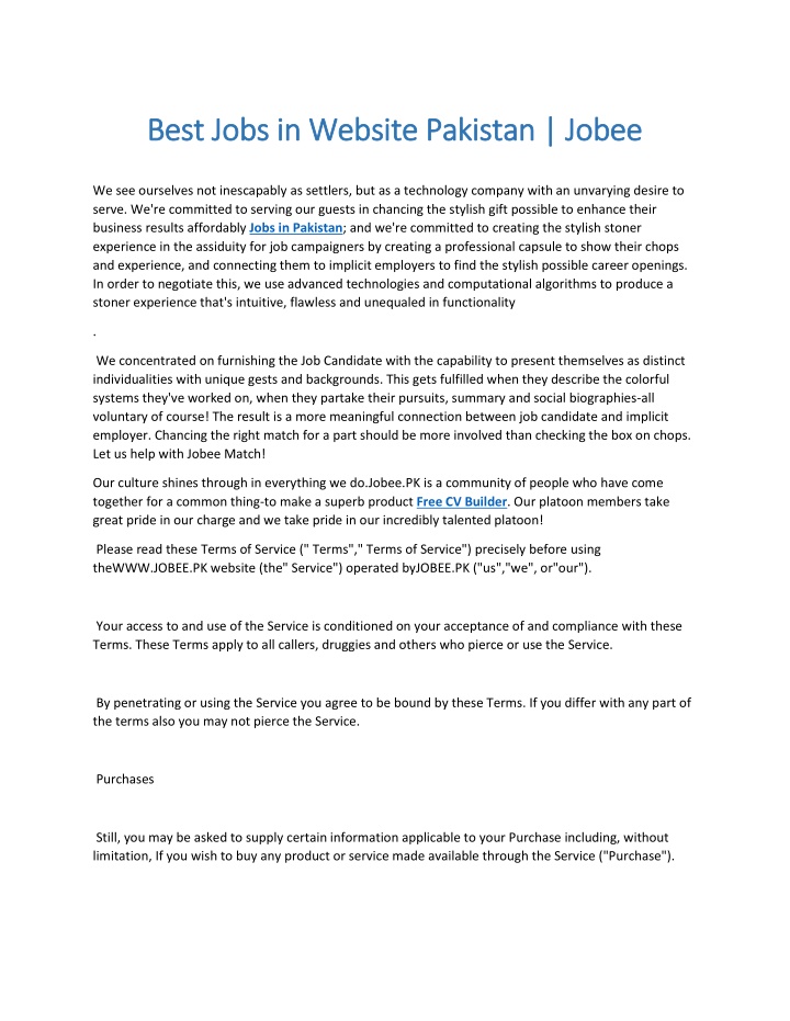 best jobs in website pakistan jobee best jobs