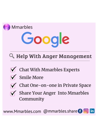 Anger Management Online Session With Experts