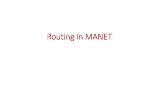 routing in manet