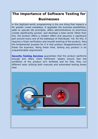 The Importance of Software Testing for Businesses