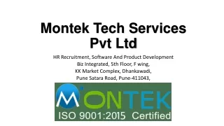 Website Development, HR Recruitment Services In Pune, Montek Services