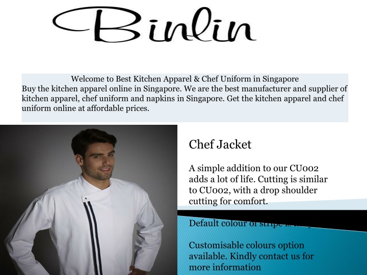 chef jacket a simple addition to our cu002 adds