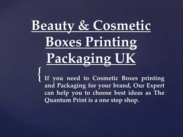 beauty cosmetic boxes printing packaging uk