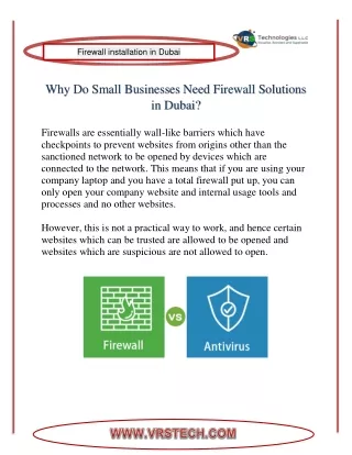 firewall installation in dubai