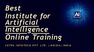 Best Institute for Online Training In Artificial Intelligence | 2021