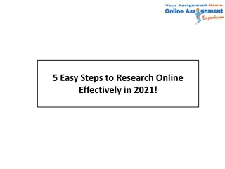 5 easy steps to research online effectively
