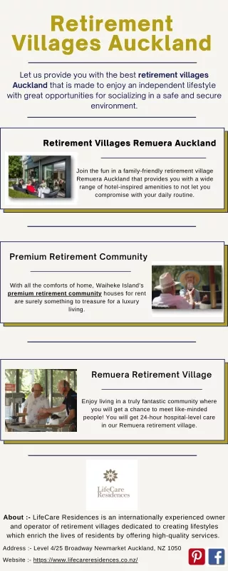 Retirement Villages Auckland