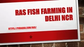 ras fish farming in delhi ncr