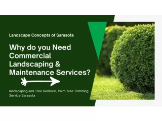 Why do you Need Commercial Landscaping & Maintenance Services