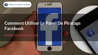 comment utiliser le panel de piratage facebook