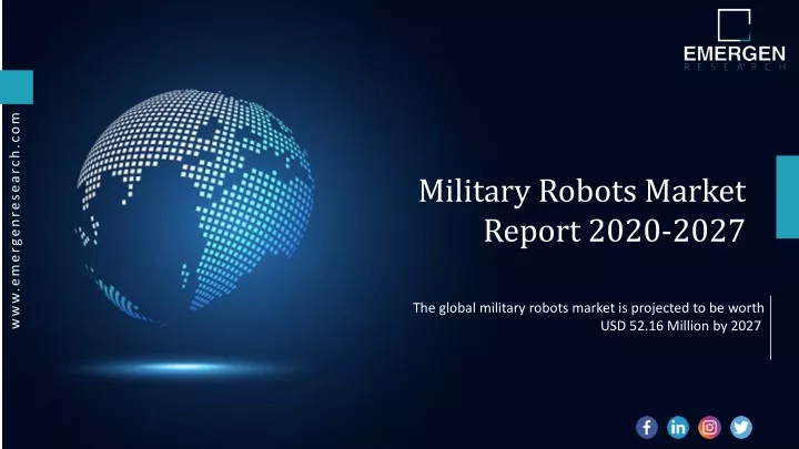 military robots market report 2020 2027