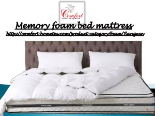 Memory foam bed mattress Affordable Prices in Egypt | Comfort Hometex