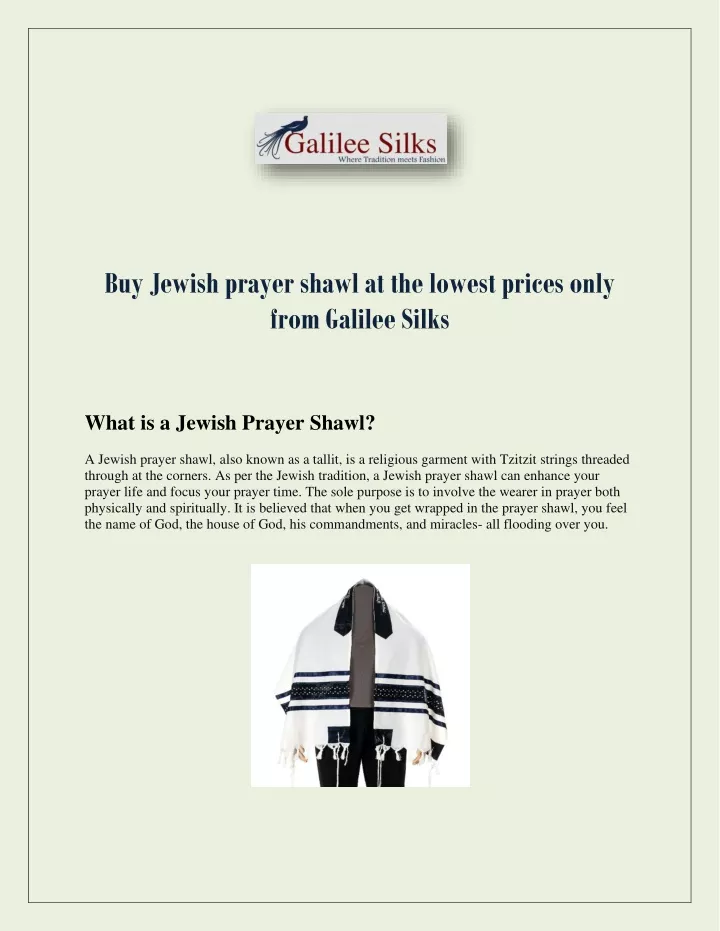 buy jewish prayer shawl at the lowest prices only