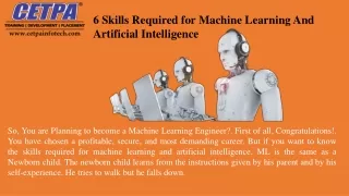 6 skills required for machine learning