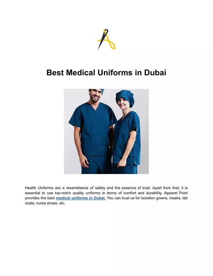 best medical uniforms in dubai