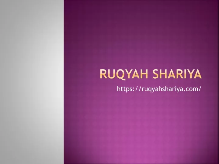 ruqyah shariya