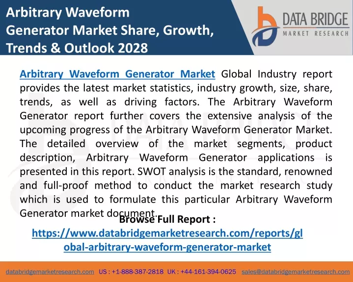 arbitrary waveform generator market share growth