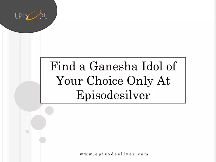 find a ganesha idol of your choice only