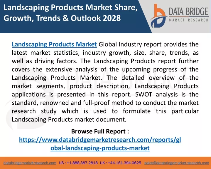 landscaping products market share growth trends