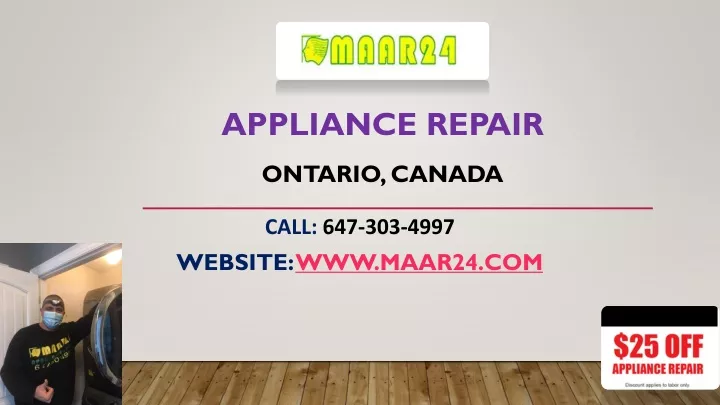 appliance repair ontario canada