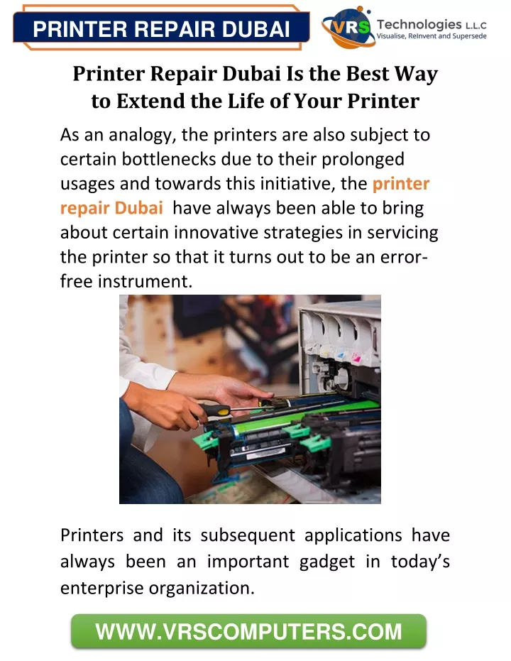 printer repair dubai
