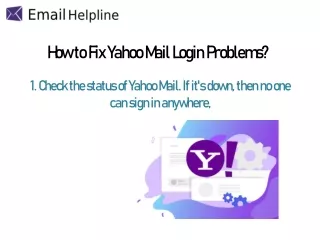 How to Fix Yahoo Mail Login Problems?